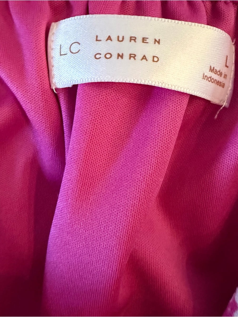 LC Lauren Conrad Pink and White Floral Mini Dress - Picture 8 of 13